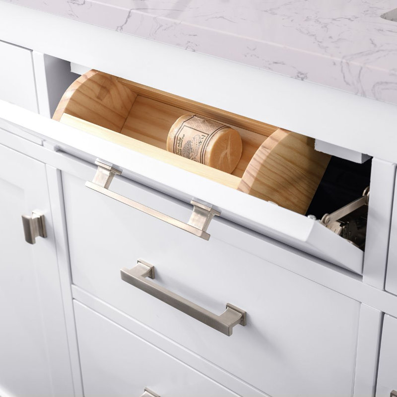 Sterling Rivers Atencio 54'' Freestanding Double Bathroom Vanity with Engineered Stone Vanity